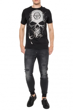 Skull motif t-shirt, zdjęcie 2 Skull motif t-shirt od Philipp Plein